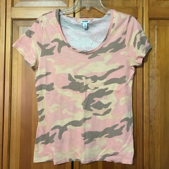 Old Navy Tops - Old Navy Pink Camouflage T-Shirt